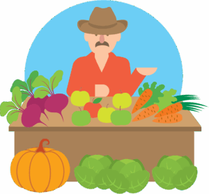 farmers-market-clipart-a-man-in-hat-standing-behind-box-of-vegetables