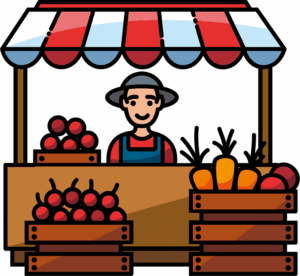 farmers-market-clipart-a-man-selling-apples-at-an-outdoor-market