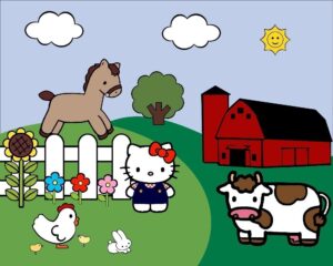 farming-clipart-hello-kitty-farm-animals