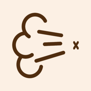 fart-clipart-a-brown-and-white-logo-with-black-outline