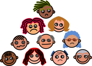 feelings-clipart-a-group-of-people-with-different-faces
