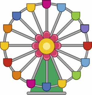 ferris-wheel-clipart-a-ferris-with-flower-on-top