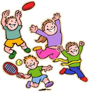 field-day-clipart-a-group-of-children-playing-with-ball
