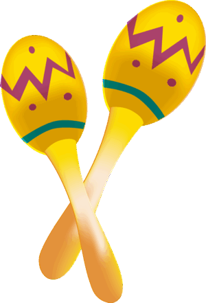 fiesta-clipart-two-maraos-with-a-yellow-background
