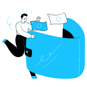 finance-clipart-a-person-is-sitting-in-blue-chair