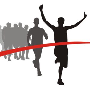 finish-line-clipart-a-silhouette-of-runner-with-his-arms-up
