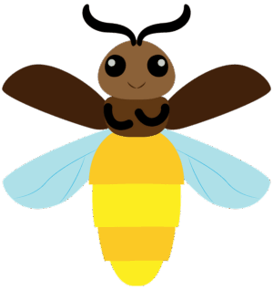firefly-clipart-a-bee-with-yellow-body-and-black-wings