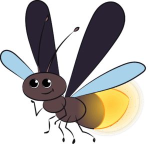 firefly-clipart-a-cartoon-bee-flying-with-half-moon-in-the-background
