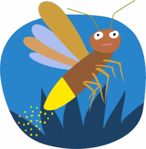 firefly-clipart-a-cartoon-insect-with-yellow-body-and-black-legs