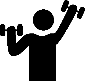 fitness-clipart-a-black-background-with-white-and-red-flower