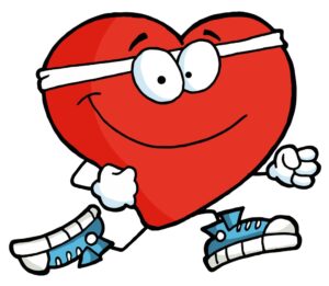 fitness-clipart-a-heart-running-with-pair-of-shoes