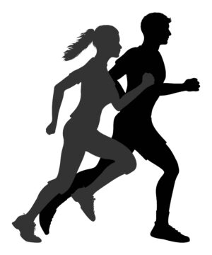 fitness-clipart-a-silhouette-of-man-and-woman-running