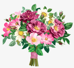 flower-bouquet-clipart-a-bouquet-of-pink-flowers