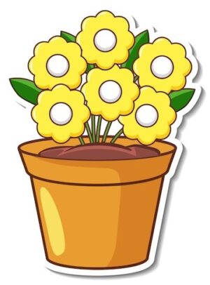 flower-pot-clipart-a-pot-with-yellow-flowers-in-it