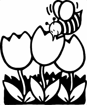 flowers-clipart-black-and-white