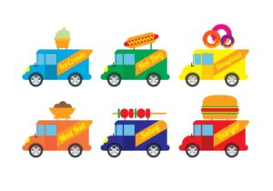 food-truck-clipart-a-set-of-four-colorful-food-trucks