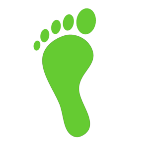 foot-clipart-a-green-footprint-with-black-background