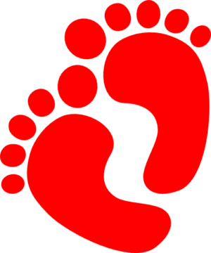 foot-clipart-a-red-footprint-with-black-background