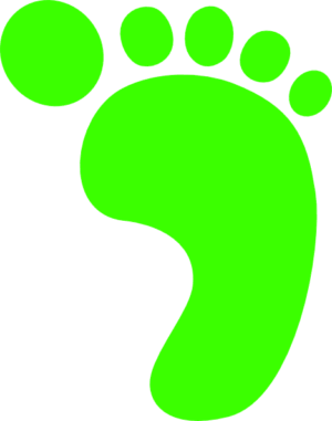 footprint-clipart-a-green-footprint-with-black-background