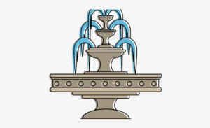 fountain-clipart-a-fountain-with-three-birds-on-top