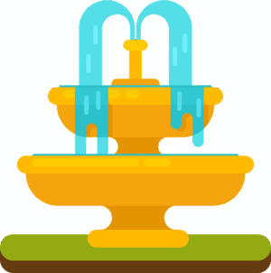 fountain-clipart-a-fountain-with-water-flowing-from-it
