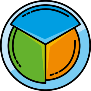 fractions-clipart-a-blue-and-orange-cube-with-green-circle