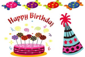 free-birthday-clipart-a-birthday-cake-with-party-hat-and-balloons