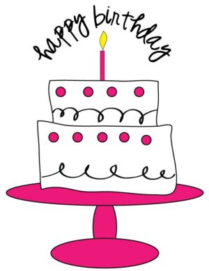 free-birthday-clipart-for-woman-a-birthday-cake-with-candle-on-top