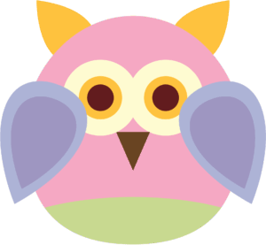 free-clipart-library-an-owl-with-yellow-eyes-and-purple-ears