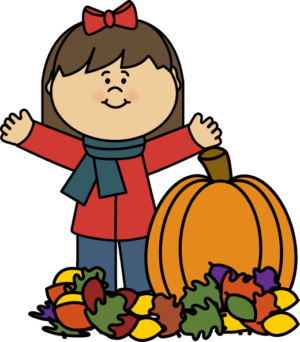 free-fall-clipart-a-girl-with-pumpkin-and-leaves