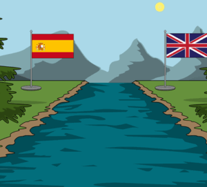 french-and-indian-war-clipart-a-river-with-two-flags-and-mountain-in-the-background
