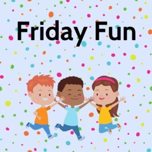 friday-clipart-a-group-of-kids-jumping-in-the-air-with-words-friday-fun