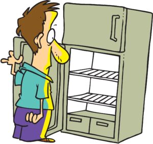 fridge-clipart-a-man-looking-at-refrigerator