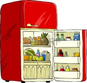 fridge-clipart-an-open-refrigerator-with-food-inside