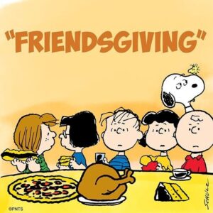 Friendsgiving Clipart A Cartoon Of Family Eating Pizza Together
