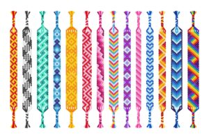 friendship-bracelet-clipart-a-set-of-colorful-bracelets-with-different-patterns