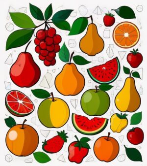 fruits-clipart-a-bunch-of-fruit-and-glass-wine