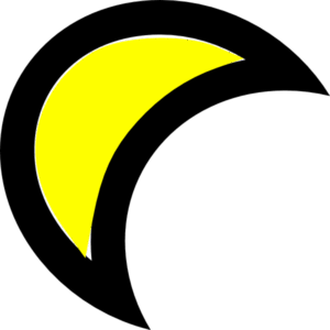 full-moon-clipart-a-yellow-crescent-with-black-background