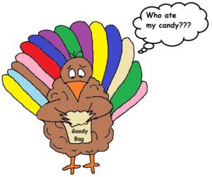funny-turkey-clipart-a-turkey-with-thought-bubble-saying-who-s-my-candy