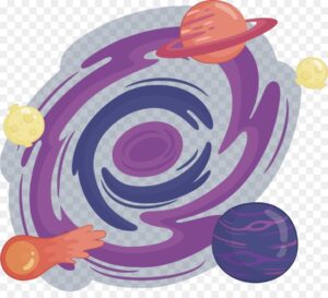 galaxy-clipart-a-purple-and-blue-planet-with-planets-in-the-center