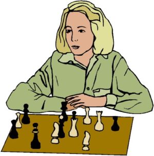 game-clipart-a-woman-playing-chess