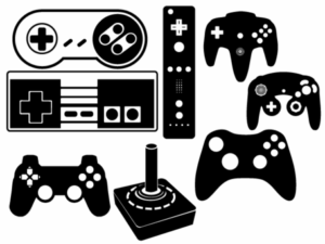 Game Controller Clipart A Set Of Video Game Controllers