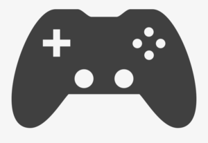 gaming-clipart-a-black-and-white-icon-of-video-game-controller