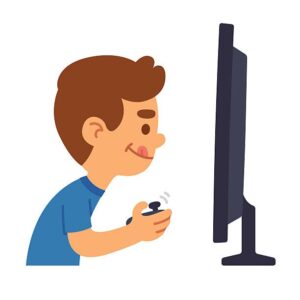 gaming-clipart-a-boy-is-looking-at-the-monitor-screen