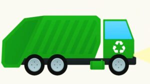 garbage-truck-clipart-a-green-garbage-truck-with-recal