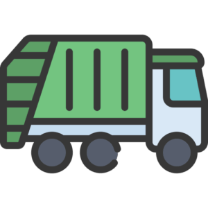garbage-truck-clipart-a-green-truck-with-white-and-blue-trailer
