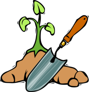 gardening-clipart-a-plant-with-shovel-and