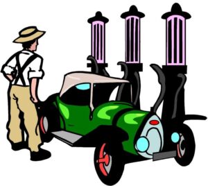 gas-station-clipart-a-man-standing-next-to-green-car