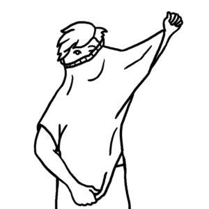 getting-dressed-clipart-a-man-with-his-arms-up-and-out