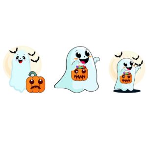 ghosts-clipart-three-ghosts-with-pumpkins